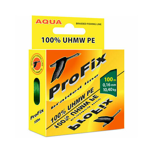 AQUA Плетеный шнур AQUA ProFix dark green, d=0,20mm