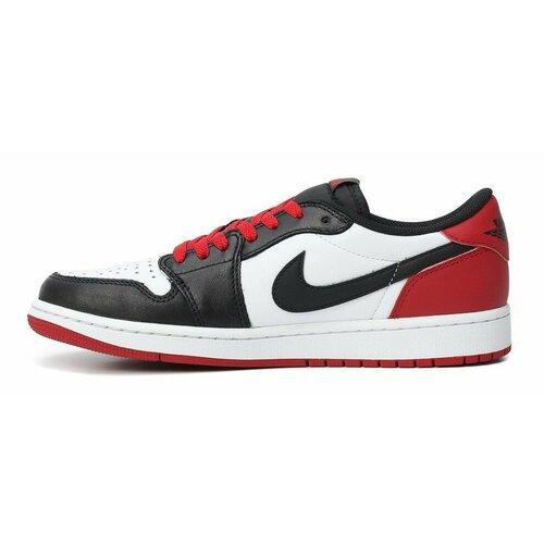 Кеды NIKE Air Jordan 1 Retro Low OG Black Toe, размер 42.5 EUR, черный