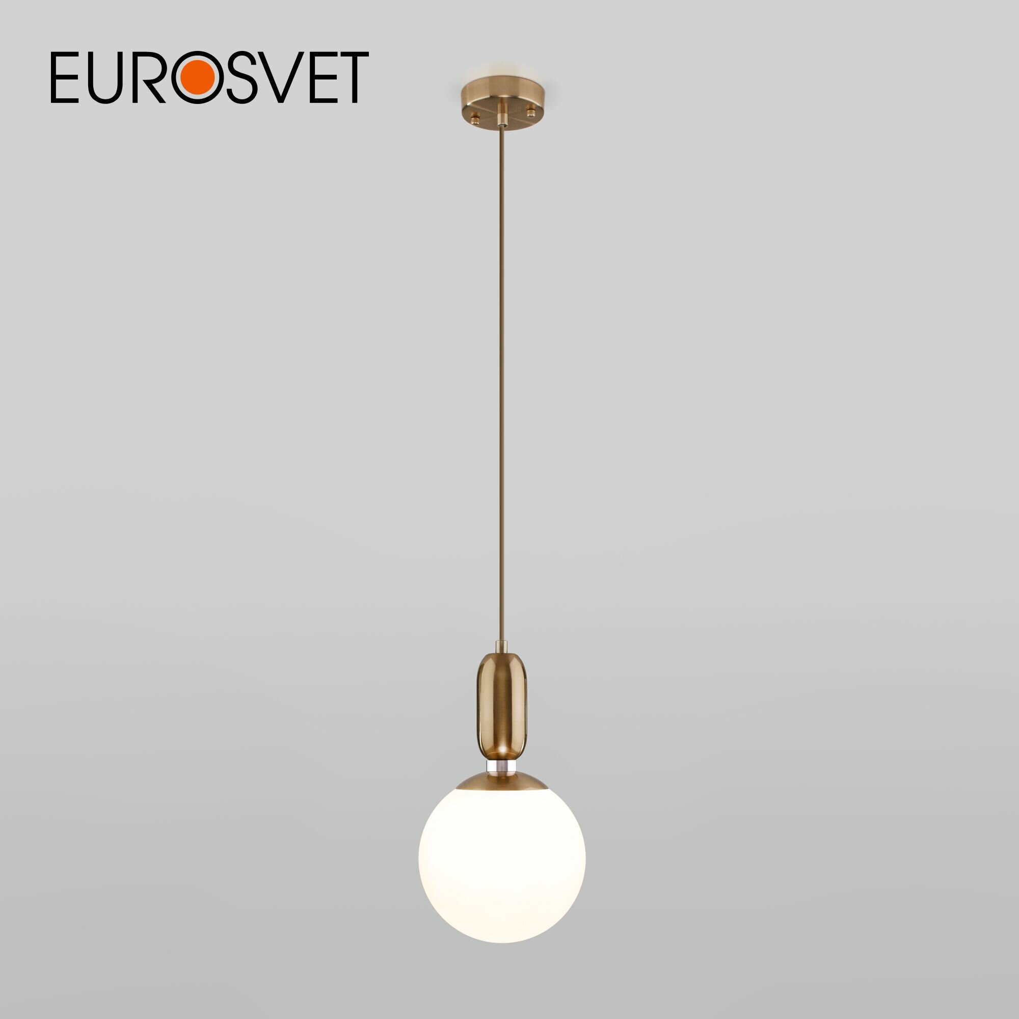 Светильник Eurosvet Bubble 50197/50151, E27, 60 Вт, кол-во ламп: 1 шт., цвет: латунь - фото №1