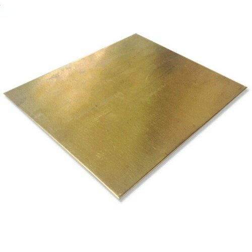 Лист латунный150х150х0,3 мм, заготовка для творчества 1 шт