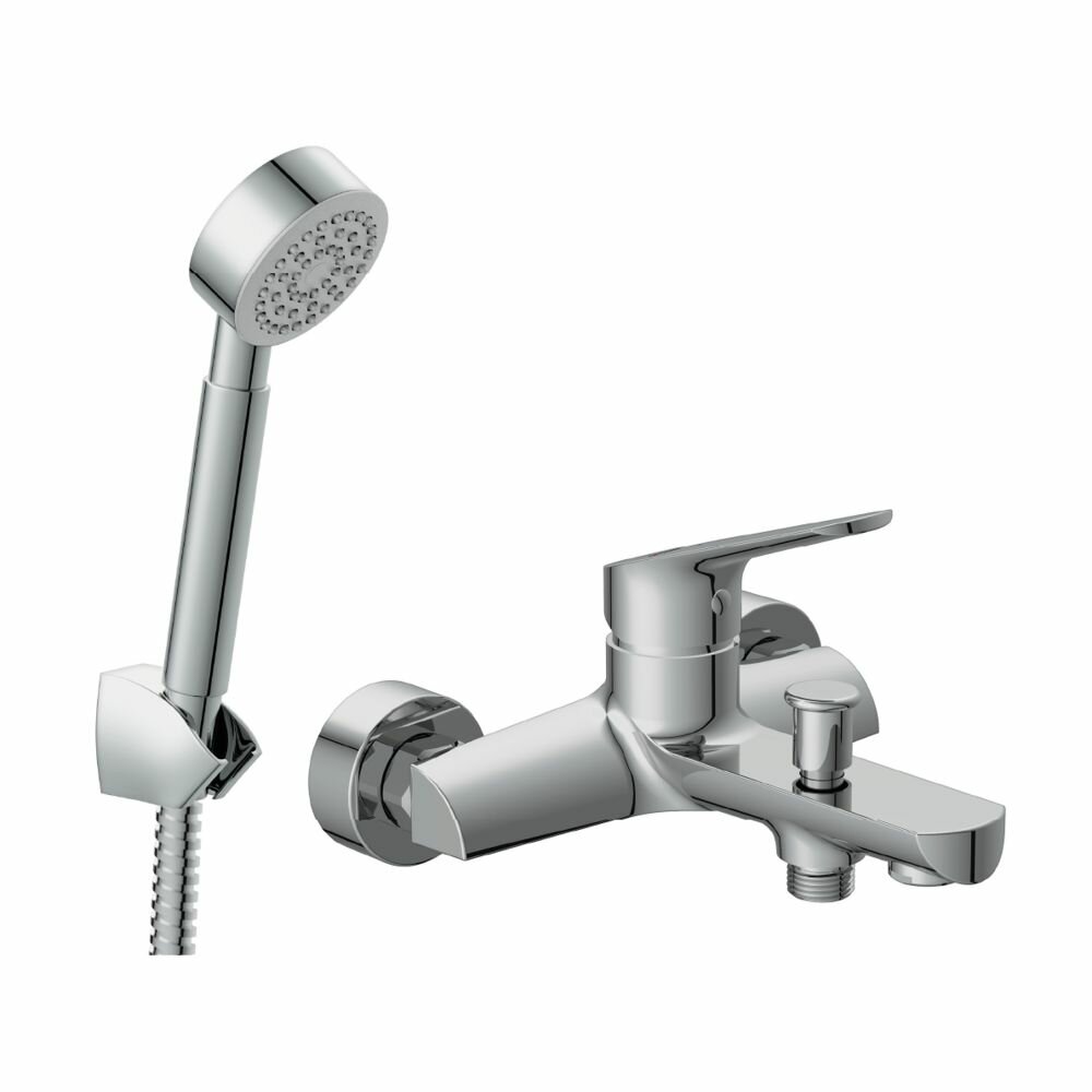 Комплект для ванной 2 в 1 Cersanit смеситель FLAVIS и душевой гарнитур CARI 64509