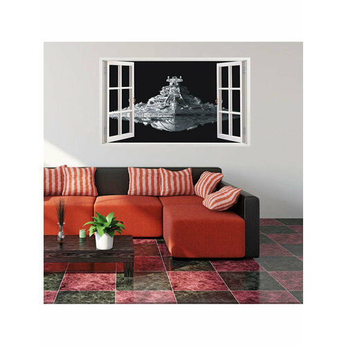 Декоративная интреьерная наклейка на стену Window 0651