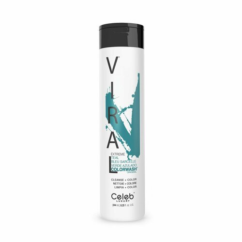 шампунь для волос celeb luxury viral rose gold colorwash 244 мл CELEB LUXURY Тонирующий шампунь для волос Viral Extreme Colorwash (Teal)