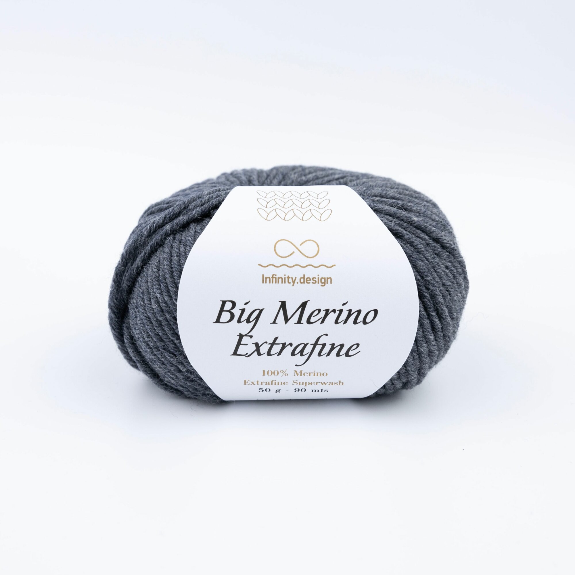 Пряжа INFINITY Big Merino Extrafine 1053 (3 мотка), 100% мериносовая шерсть, superwash, 50г, 90м