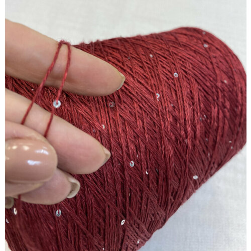 Пряжа на бобине (Италия) 90% лен 8% шелк 2% п/а 100г - 320м 340г