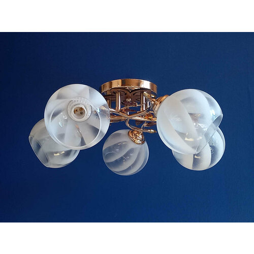Люстра подвесная LS 850/5 цвет золото