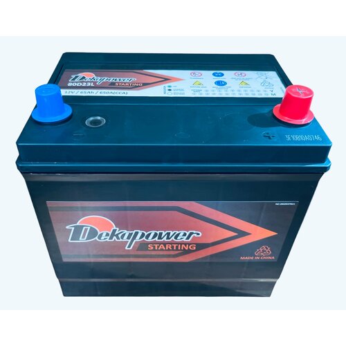 Аккумулятор автомобильный DekaPower 80D23L 65 Ач о. п. 650 А