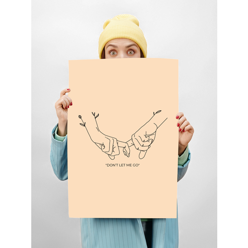 Картина для интерьера на стену 40х50 Dont let me go 450₽