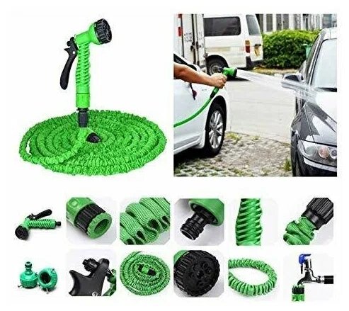 Поливочный шланг Magic Hoses растягивающийся, 22 м, 3 слоя, 1 упаковка — фото 1