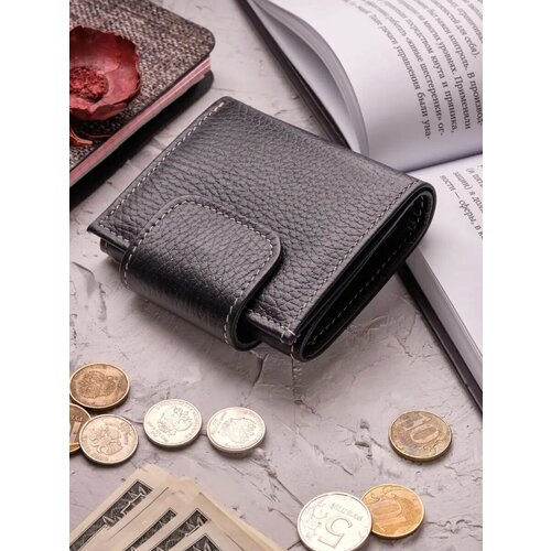 Кошелек NAVEKA, фактура зернистая, черный