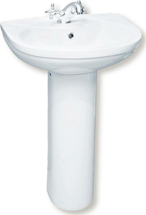 фото Пьедестал для раковины Rosa Плюс белый