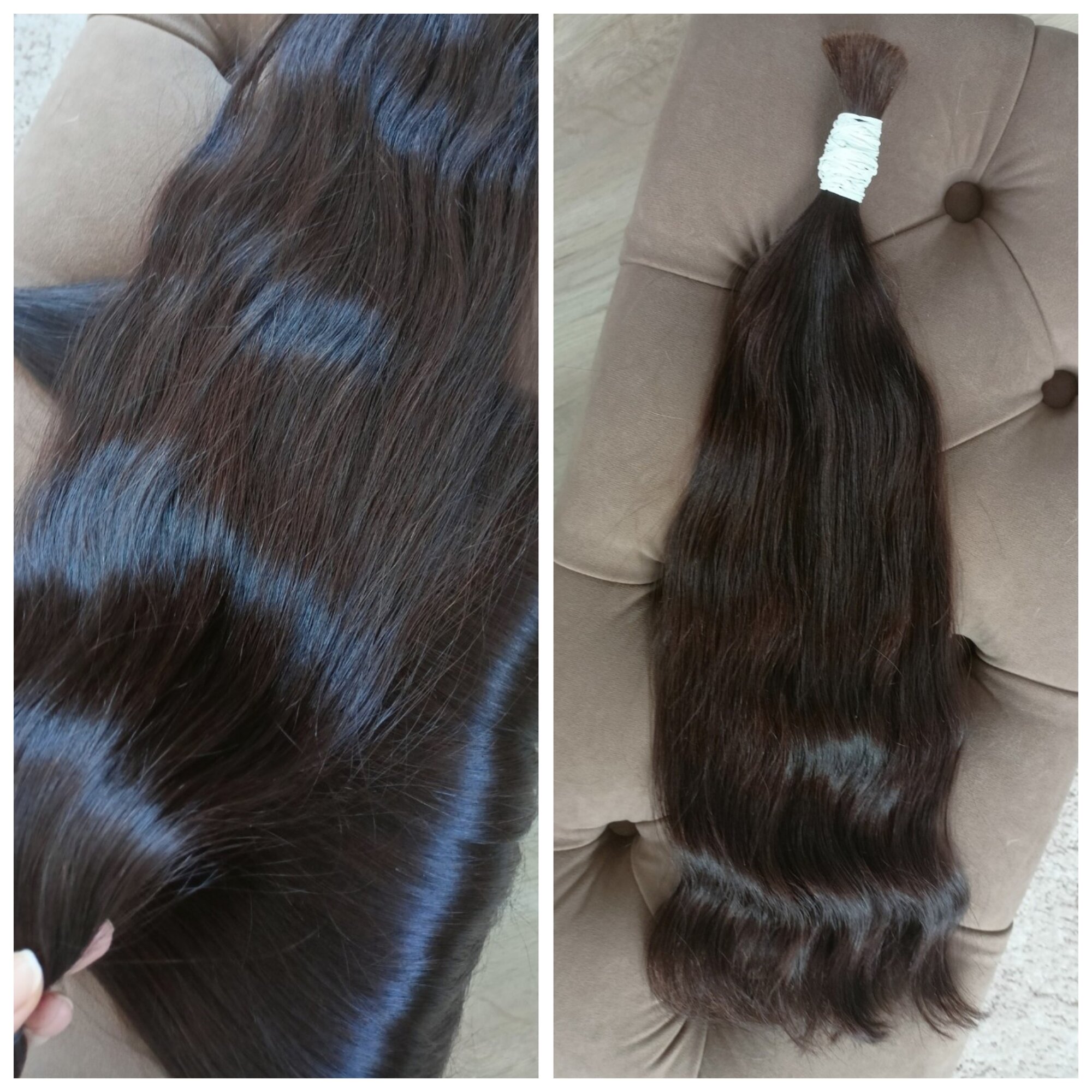 Натуральные волосы для наращивания в срезе