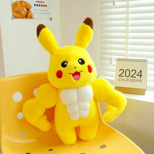 Игрушка Пикачу Покемон Силач, подушка Pokemon Pikachu, 45 см