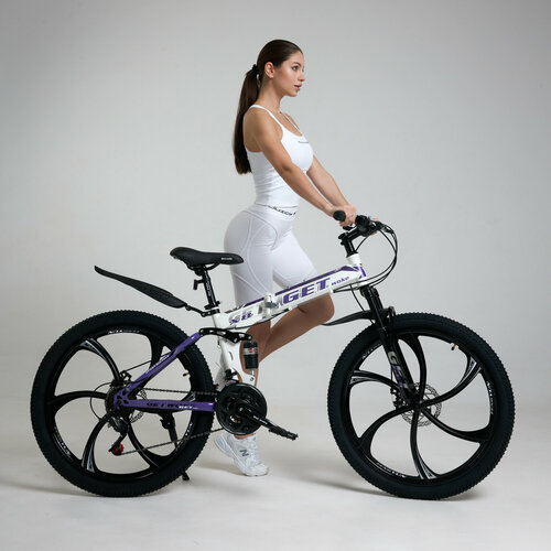 Велосипед складной для взрослых и подростков Get Woke X8 горный колеса 26 дюймов 21 скорость 24758₽