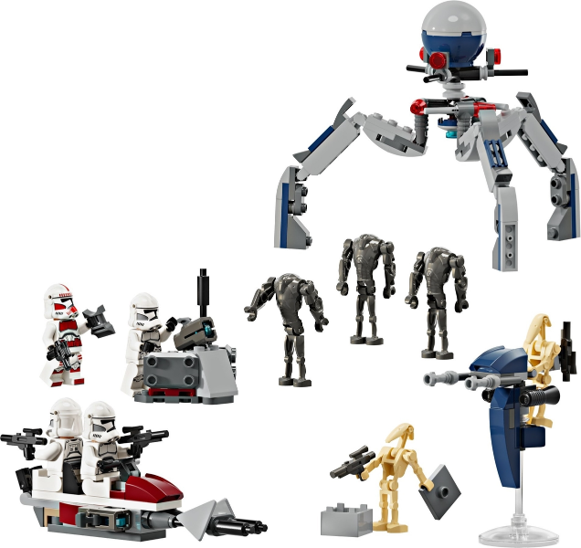 LEGO Star Wars 75372 Clone Trooper & Battle Droid Battle Pack, 215 дет.
