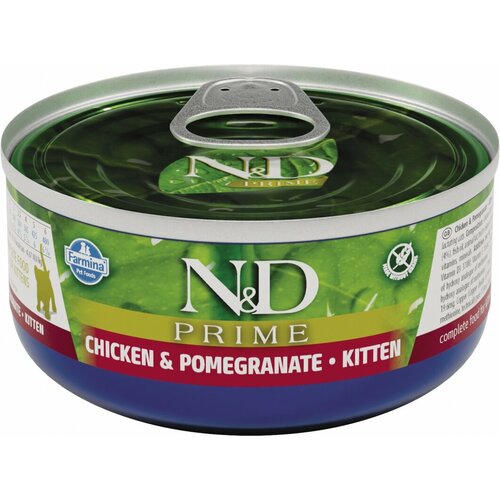 N&D Cat Prime с курицей и гранатом влажный корм для котят 70гр