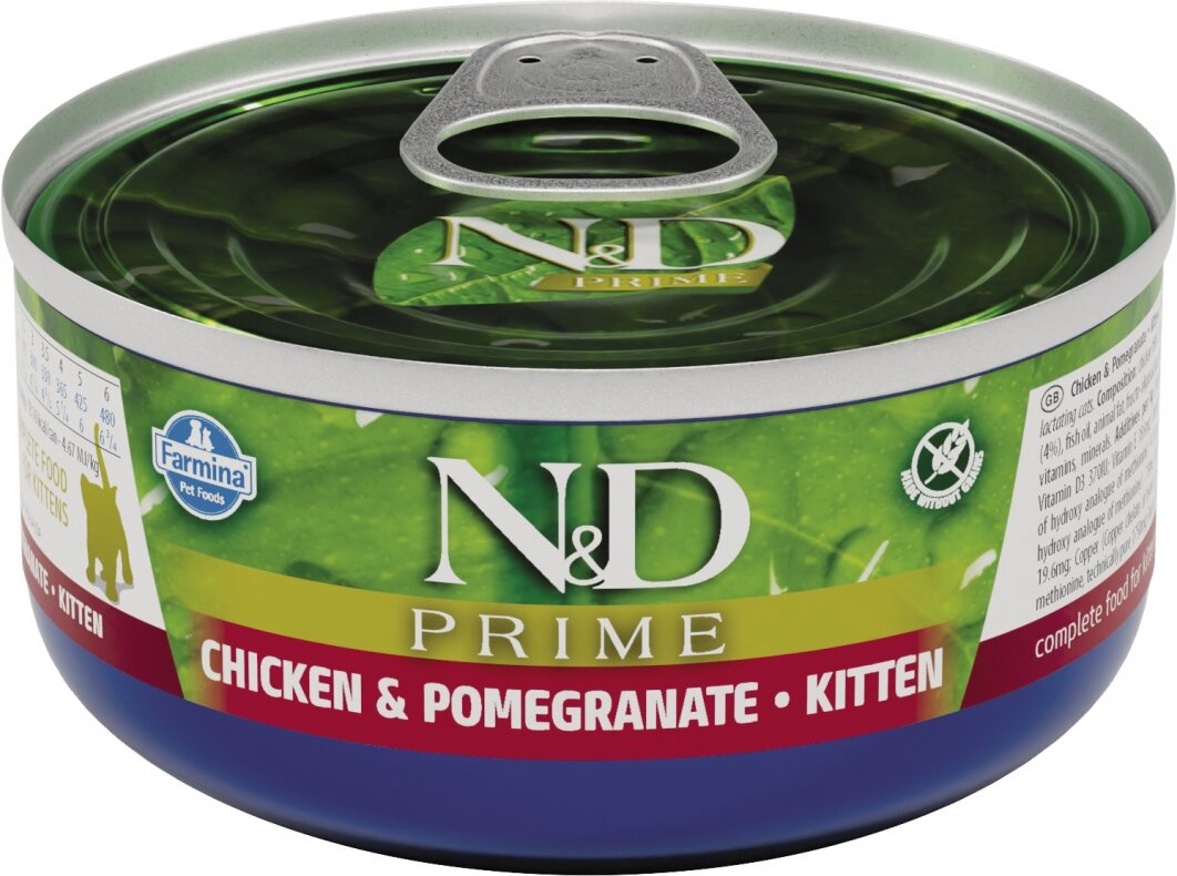 фото N&D Cat Prime с курицей и гранатом влажный корм для котят