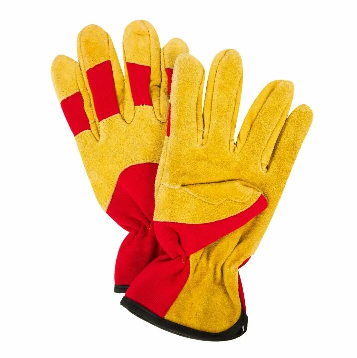 Перчатки садовые hq-15-XL кожа/спандекс