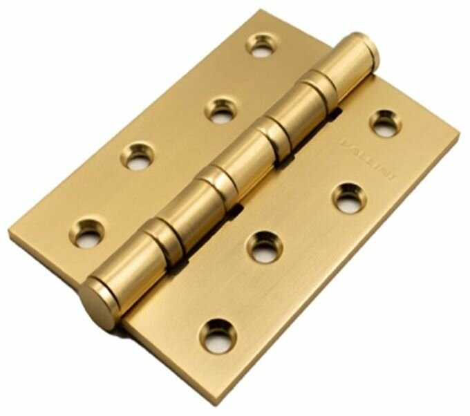 Петля PALLINI (Паллини) стальная универсальная врезная усиленная PH-3 100х70х3 4BB BSG - Византийское золото
