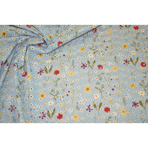 Ткань шитье-ришелье с мелкими цветами к-09