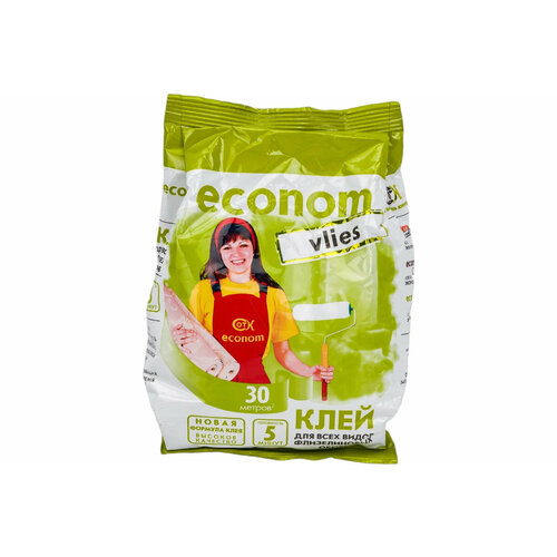 Клей обойный econom, флизелиновый, мягкая упаковка, 0.25 кг