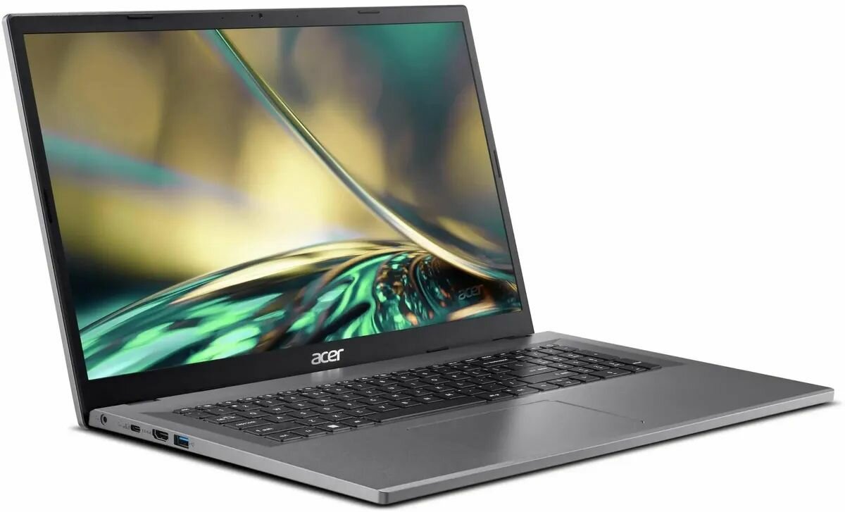 Ноутбук Acer Aspire 3 A317-55P 17.3" (1920x1080) IPS Intel N100 8GB LPDDR5 512GB SSD Intel UHD Без ОС, silver (NX. KDKCD.007) — фото 1