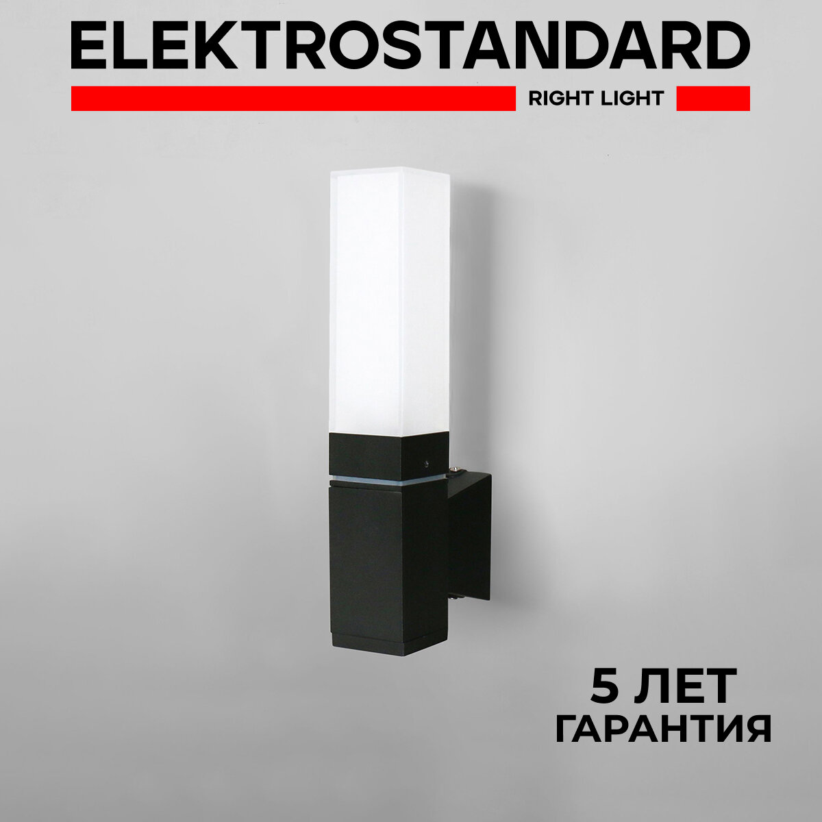 Уличный настенный светодиодный светильник Elektrostandard 1534 TECHNO LED чёрный IP54