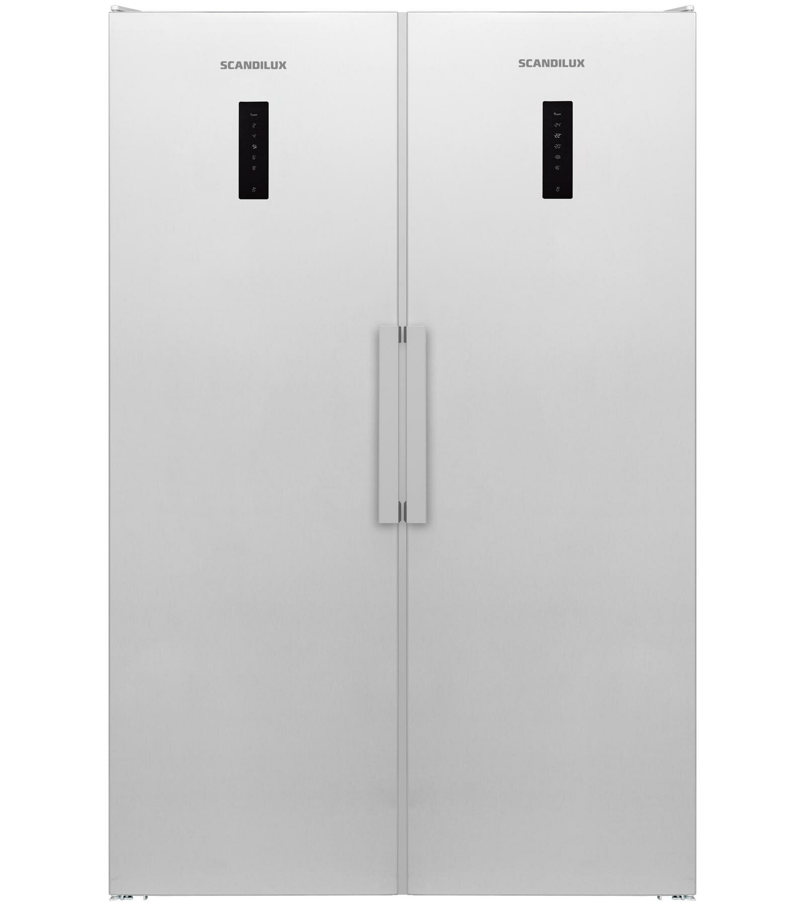 Холодильник Side-by-Side SCANDILUX SBS711EZ12W — фото 1