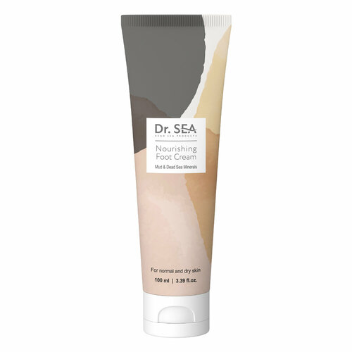 Dr. Sea Крем для ног питательный с грязью и минералами мертвого моря, 100 мл