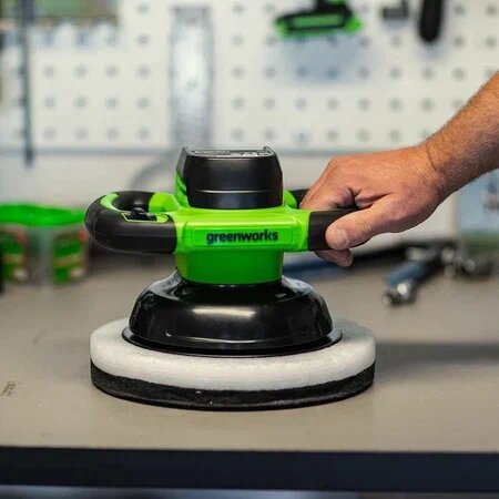 Полировальная машина аккумуляторная GREENWORKS G24BU10 24В25см2800об/мин без АКБ и ЗУ (3502107)