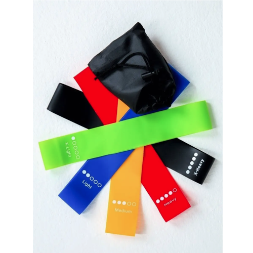 Набор эспандеров для фитнеса и пилатеса разной нагрузки набор 5шт 284₽