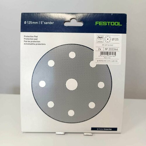 Подложка защитная FESTOOL PP-STF D125 /2 (фестул) 2 шт. в комплекте 203344 черный