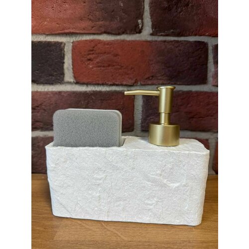 Кухонный диспенсер , дозатор для мыла с губкой, 