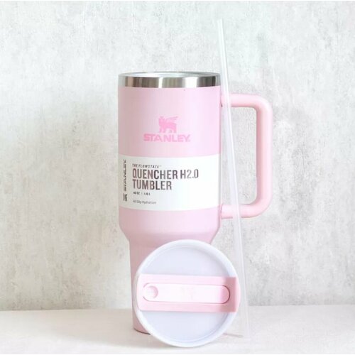 Термокружка Stanley с трубочкой, 1,18 литра розовый