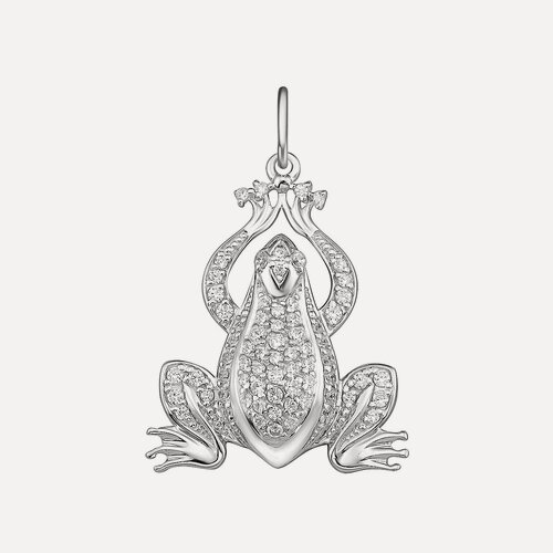 Изображение товара Подвеска, серебро, 925 проба, фианит