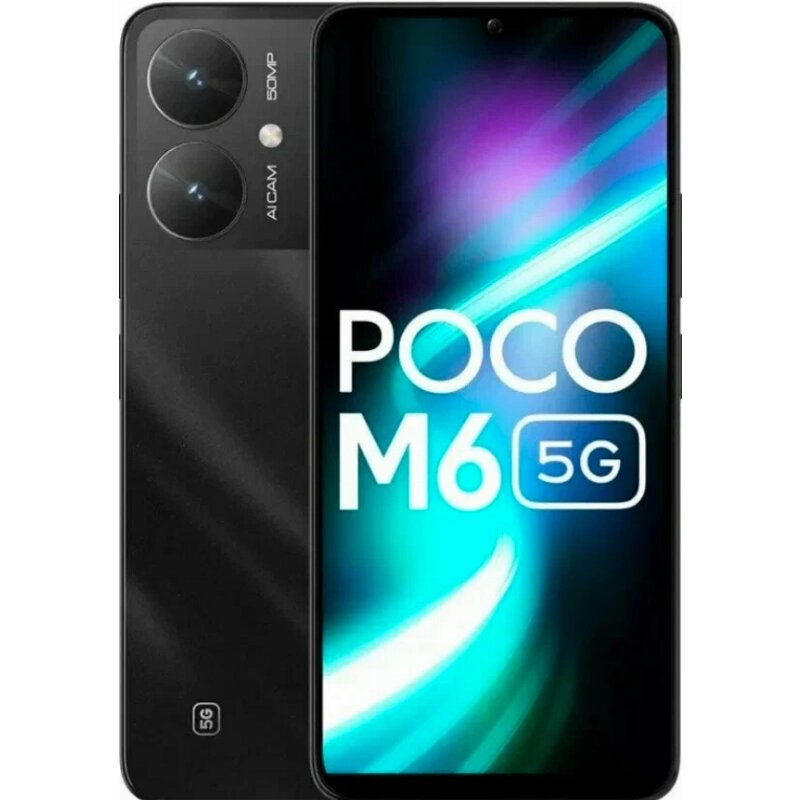 Смартфон Xiaomi POCO M6, 6/128 GB, Galactic Black