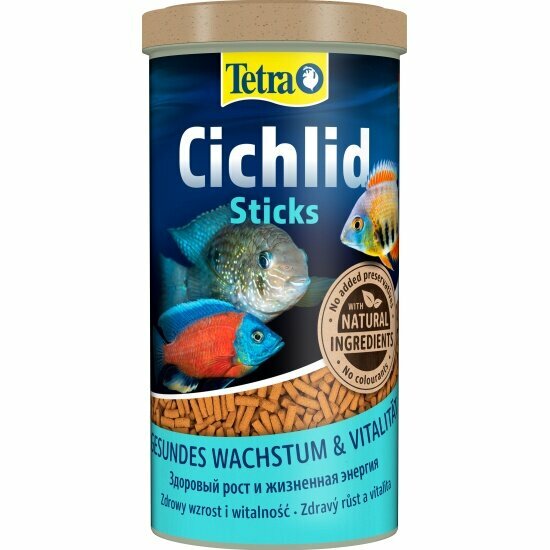 Корм Tetra Cichlid Sticks для всех видов цихлид в палочках, 1 л