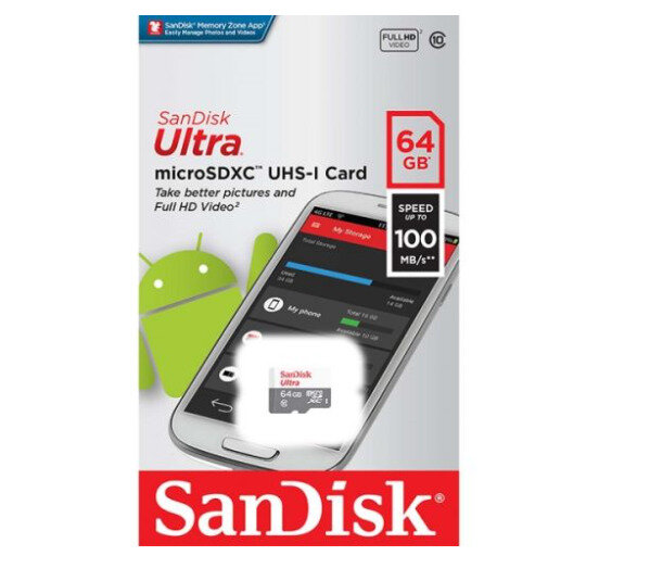 Карта памяти 64GB SanDisk SDSQUNR-064G-GN3MN