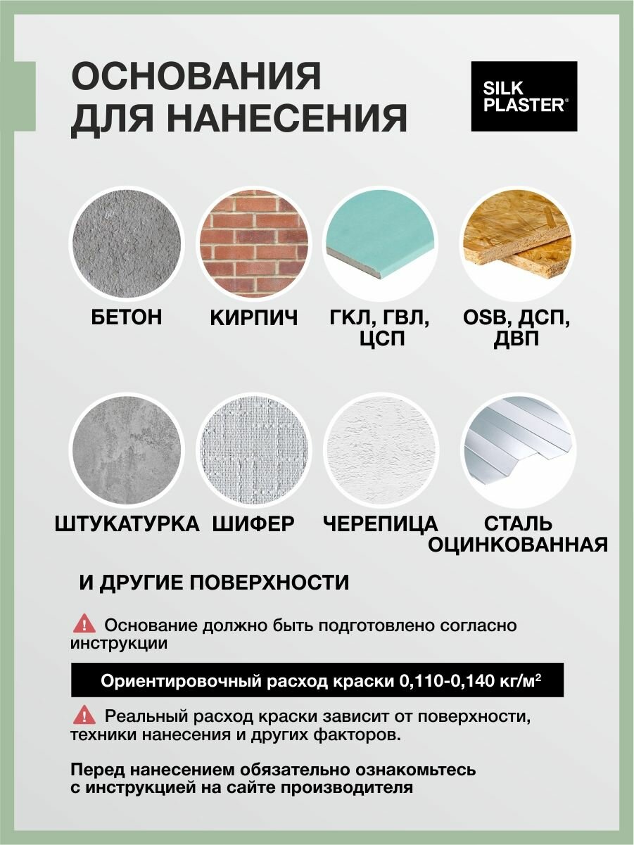 Резиновая краска для наружных и внутренних работ, моющаяся, глубокоматовая, высокоэластичная Silk Plaster 3,2кг. синяя — фото 1