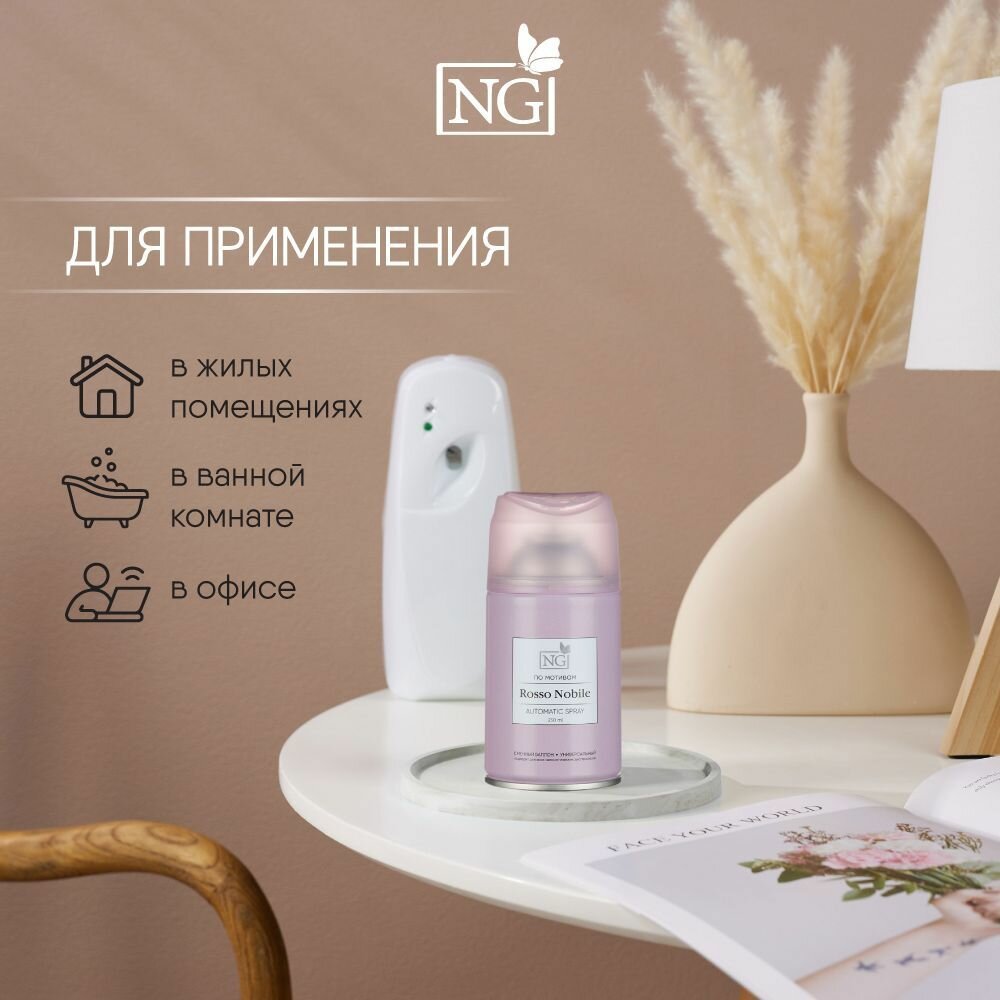 Освежитель воздуха сменный баллон Rosso Nobile, 250 мл, NEW GALAXY — фото 1