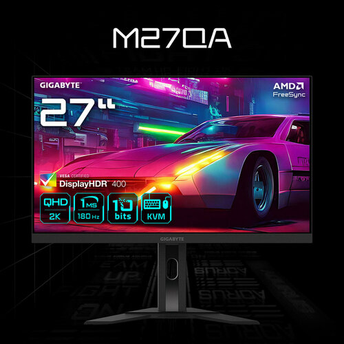 27 Монитор Gigabyte M27QA IPS 2560x1440 180 Гц 39730₽