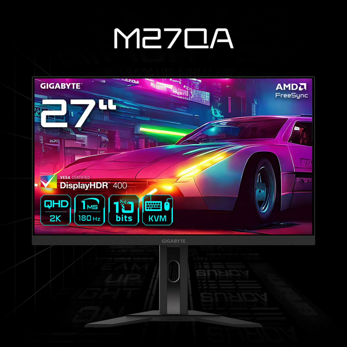 27" Монитор Gigabyte M27QA, IPS, 2560x1440, 180 Гц