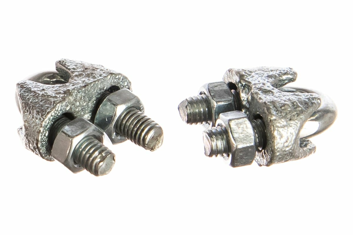 Tech-Krep Зажим троса дугообразный 5 мм DIN 741 2 шт - ярлык 102736