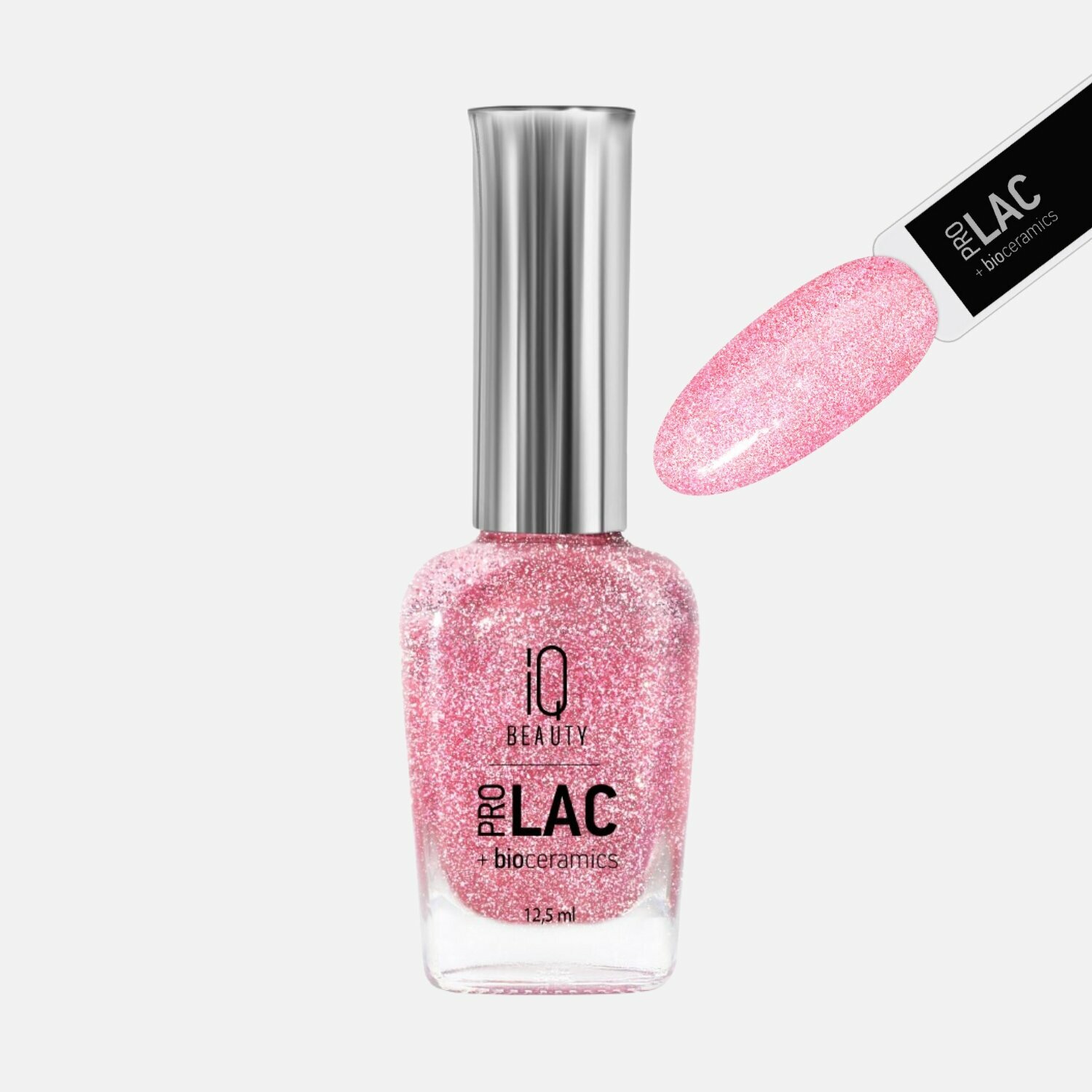 Лак для ногтей IQ Beauty №138 укрепляющий с биокерамикой 12,5 мл