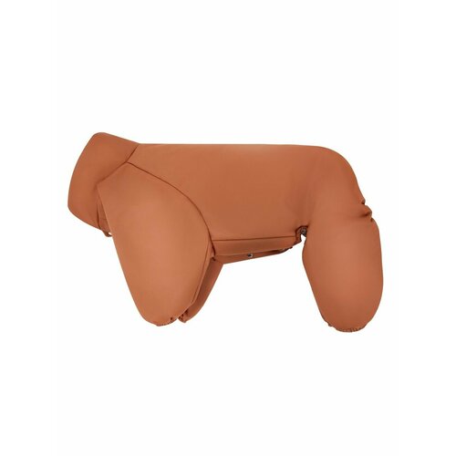 Утепленный комбинезон для собак из мембраны, паприка, ДВА дождевика