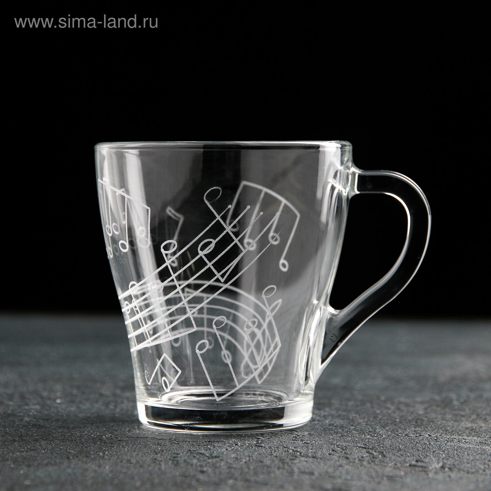 Кружка гравированная Джаз  200 мл 2 шт