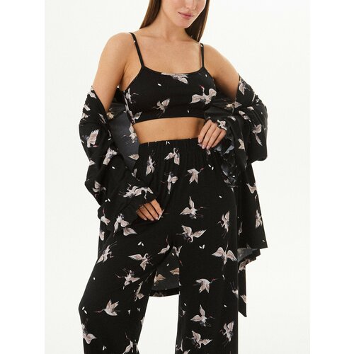 фото Пижама mimi pajamas, размер m, черный/серый