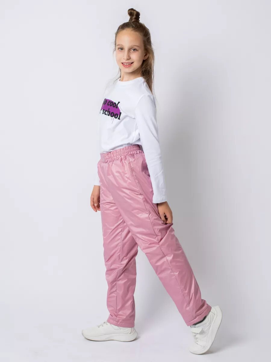 Брюки утеплённые KristiKlo Осень-зима 2024 размер 158-164  розовый