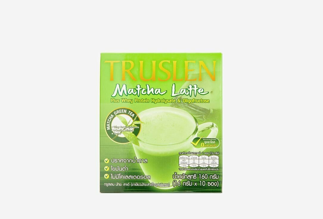 Растворимый напиток на основе зеленого чая TRUSLEN Matcha Latte 10 г