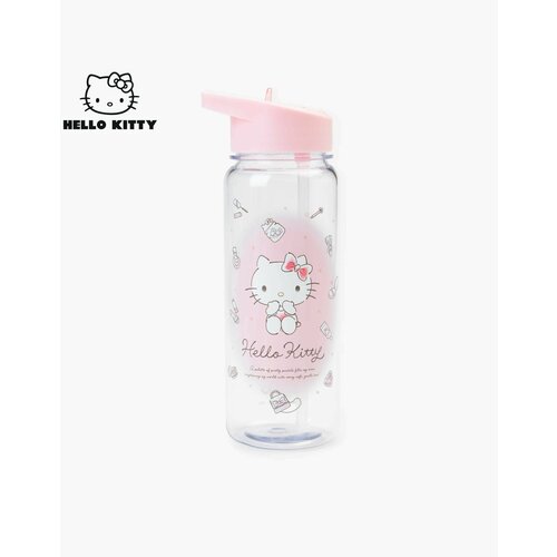 Прозрачная бутылка для напитков с принтом Hello Kitty 500мл 559₽
